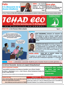 Couverture Tchad Eco 9
